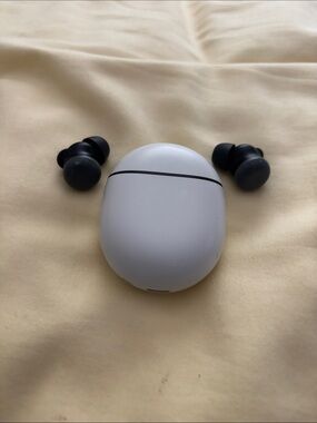 Google Pixel Buds Pro 2 Wireless Earbuds with White Charging Case and Grey Buds